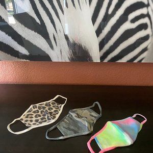 Cotton washable printed fabric soft face masks!